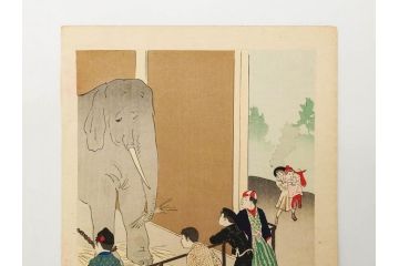 真作　明治30年　宮川春汀　子供風俗　版画9枚セット(木版画、錦絵、浮世絵、絵画、多色摺り、かずひろい、盲案内競争、おにごっこ、影絵遊び、かげえあそび、うをつり、かくれんぼう、動物園、たるみこし、さつき人形、五月人形)(R-079300)