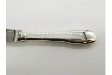 フランス　クリストフル　CHRISTOFLE　CLUNY(クリュニー)　シルバーコーティング / ERCUIS(エルキューイ)　高級感漂うカラトリーセット(フォーク、スプーン、バターナイフ、銀メッキ、銀食器、銀製品、ケース付き)(R-079302)