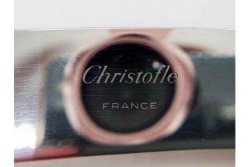 フランス　クリストフル　CHRISTOFLE　CLUNY(クリュニー)　シルバーコーティング / ERCUIS(エルキューイ)　高級感漂うカラトリーセット(フォーク、スプーン、バターナイフ、銀メッキ、銀食器、銀製品、ケース付き)(R-079302)
