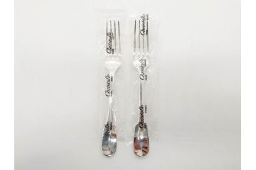 フランス　クリストフル　CHRISTOFLE　CLUNY(クリュニー)　シルバーコーティング / ERCUIS(エルキューイ)　高級感漂うカラトリーセット(フォーク、スプーン、バターナイフ、銀メッキ、銀食器、銀製品、ケース付き)(R-079302)