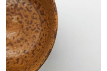 伊藤陶山　いらほ　4.1寸　侘び寂びを感じる茶碗(伊羅保、いらぼ、裏印、抹茶碗、茶道具、茶器、和食器、四寸一分、共箱付き、共布付き)(R-079306)