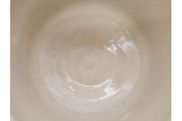 白井半七　日之出　優美な金波紋のデザインと日の出が印象的な茶碗(抹茶碗、今戸焼、茶道具、茶器、和食器、共箱付き、三寸六分)(R-079307)