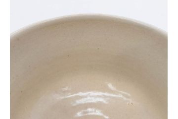 白井半七　日之出　優美な金波紋のデザインと日の出が印象的な茶碗(抹茶碗、今戸焼、茶道具、茶器、和食器、共箱付き、三寸六分)(R-079307)