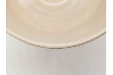 白井半七　日之出　優美な金波紋のデザインと日の出が印象的な茶碗(抹茶碗、今戸焼、茶道具、茶器、和食器、共箱付き、三寸六分)(R-079307)