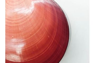 高木玉栄　荒磯　月日貝　上品な蒔絵とデザイン性に心惹かれる香合(シェル、鯛、魚、波紋、香道具、茶道具、蒔絵、木製、漆器、小物入れ、鵬雲斎書付き、共箱付き)(R-079308)