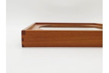 スウェーデン　GLAS MASTER MARKARYD　シンプルで木の温もり感じるミラー(壁掛け鏡、吊鏡、北欧)(R-079312)