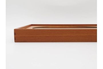 スウェーデン　GLAS MASTER MARKARYD　シンプルで木の温もり感じるミラー(壁掛け鏡、吊鏡、北欧)(R-079312)