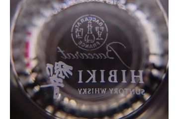フランス　Baccarat　バカラ　HIBIKI 響　30面カット　輝くカッティングが魅力のロックグラス(フルレッドクリスタルガラス、ロックグラス、コップ、グラス、タンブラー、サントリーウイスキー、共箱付き)(R-079313)