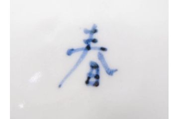 正木春蔵　九谷焼　色絵　約15cm　5寸　食卓を華やかに彩る中皿(葉、ひょうたん、瓢箪、梅、菊、竹、花、植物、和皿、和食器、なます皿、裏印、五寸)(R-079319)