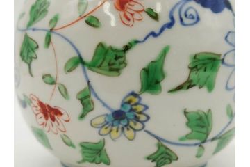 正木春蔵　九谷焼　呉須色絵　染付　穏やかなひとときを演出する急須(菊、花、植物、和食器、水注、茶道具、茶器、水指、水差、裏印)(R-079321)