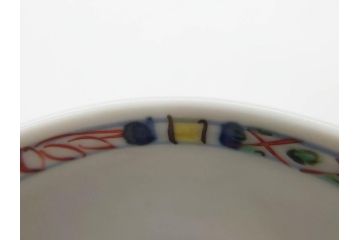 正木春蔵　九谷焼　呉須色絵　染付　温かみを感じる緻密な絵付けが魅力の湯呑み5客セット(花、植物、煎茶、ぐい呑み、湯のみ、和食器、裏印)(R-079323)