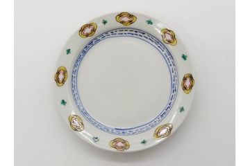 正木春蔵　九谷焼　呉須色絵　染付　愛らしいデザインが魅力のカップ&ソーサー2客セット(花、フラワー、植物、C&S、碗皿、洋食器、裏印)(R-079324)