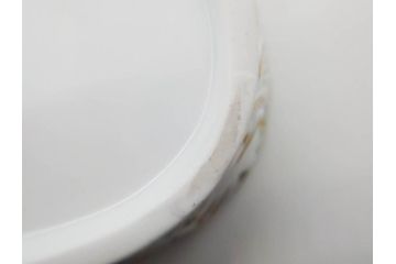 ヘレンド　ハンガリー　HEREND HVNGARY　アポニー・グリーン　オープンワーク　落ち着いた雰囲気のエレガントなプレート(トレイ、トレー、角皿、透かし、四角、スクエア、変形皿、レース、洋食器)(R-079326)