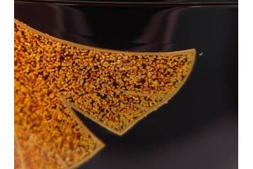 鈴谷鐵五郎　輪島塗　銀杏　繊細な蒔絵に見惚れる棗(いちょう、梨地、漆器、木製、茶入れ、茶筒、茶道具、茶器、共布付き、共箱付き)(R-079428)
