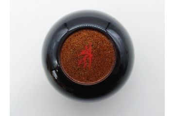 鈴谷鐵五郎　輪島塗　銀杏　繊細な蒔絵に見惚れる棗(いちょう、梨地、漆器、木製、茶入れ、茶筒、茶道具、茶器、共布付き、共箱付き)(R-079428)