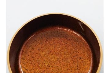 鈴谷鐵五郎　輪島塗　銀杏　繊細な蒔絵に見惚れる棗(いちょう、梨地、漆器、木製、茶入れ、茶筒、茶道具、茶器、共布付き、共箱付き)(R-079428)