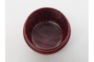 今日主　芦ノ絵　木目が美しい松棗(花押、木製、茶入れ、茶筒、茶道具、茶器、共箱付き)(R-079429)