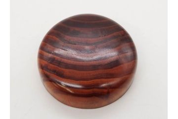 今日主　芦ノ絵　木目が美しい松棗(花押、木製、茶入れ、茶筒、茶道具、茶器、共箱付き)(R-079429)