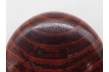 今日主　芦ノ絵　木目が美しい松棗(花押、木製、茶入れ、茶筒、茶道具、茶器、共箱付き)(R-079429)