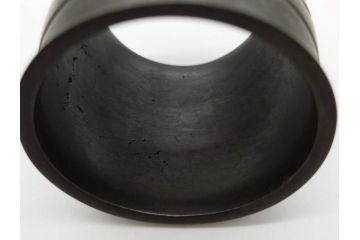 金岡宗幸　砂張(サハリ)　七宝模様がアクセントの重厚感ある蓋置(花押、茶道具、煎茶道具、茶器、鵬雲斎書付き、共布付き、共箱付き)(R-079430)
