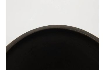 金岡宗幸　砂張(サハリ)　七宝模様がアクセントの重厚感ある蓋置(花押、茶道具、煎茶道具、茶器、鵬雲斎書付き、共布付き、共箱付き)(R-079430)