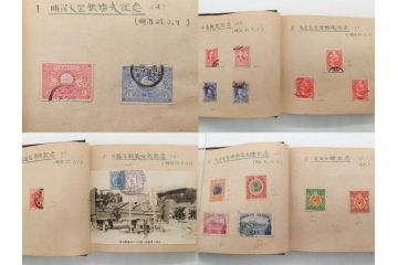 戦前〜戦後　小判切手・中国・満州・煙草・印紙・エンタイヤなど　切手帳(使用済み切手、切手帖、文化切手、記念郵便切手、外国、鉄道、日清戦争、日露大戦、大東亜戦争、明治天皇、大正天皇、電信、証券、国税調査、赤十字、国立公園、体育大会、年賀)(R-079431)