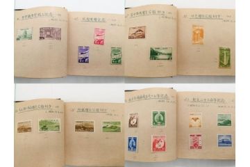 戦前〜戦後　小判切手・中国・満州・煙草・印紙・エンタイヤなど　切手帳(使用済み切手、切手帖、文化切手、記念郵便切手、外国、鉄道、日清戦争、日露大戦、大東亜戦争、明治天皇、大正天皇、電信、証券、国税調査、赤十字、国立公園、体育大会、年賀)(R-079431)