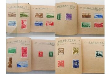 戦前〜戦後　小判切手・中国・満州・煙草・印紙・エンタイヤなど　切手帳(使用済み切手、切手帖、文化切手、記念郵便切手、外国、鉄道、日清戦争、日露大戦、大東亜戦争、明治天皇、大正天皇、電信、証券、国税調査、赤十字、国立公園、体育大会、年賀)(R-079431)