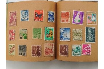 戦前〜戦後　小判切手・中国・満州・煙草・印紙・エンタイヤなど　切手帳(使用済み切手、切手帖、文化切手、記念郵便切手、外国、鉄道、日清戦争、日露大戦、大東亜戦争、明治天皇、大正天皇、電信、証券、国税調査、赤十字、国立公園、体育大会、年賀)(R-079431)