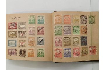 戦前〜戦後　小判切手・中国・満州・煙草・印紙・エンタイヤなど　切手帳(使用済み切手、切手帖、文化切手、記念郵便切手、外国、鉄道、日清戦争、日露大戦、大東亜戦争、明治天皇、大正天皇、電信、証券、国税調査、赤十字、国立公園、体育大会、年賀)(R-079431)