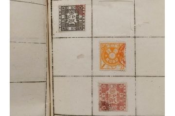 戦前　切手・エンタイヤセット(郵便切手貯金台紙、使用済み切手、郵便電信局、朝鮮、支那、大日本帝国郵便)(R-079432)