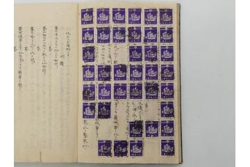戦前　切手・エンタイヤ(使用済み切手、消印、満州国、日本郵便趣味協會、改正 日本記念切手目録、城、寺社仏閣、東郷平八郎、乃木希典)(R-079433)