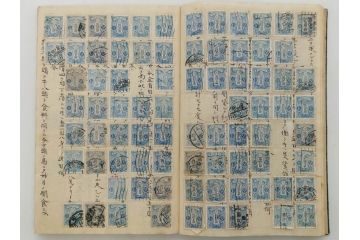戦前　切手・エンタイヤ(使用済み切手、消印、満州国、日本郵便趣味協會、改正 日本記念切手目録、城、寺社仏閣、東郷平八郎、乃木希典)(R-079433)