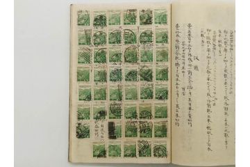 戦前　切手・エンタイヤ(使用済み切手、消印、満州国、日本郵便趣味協會、改正 日本記念切手目録、城、寺社仏閣、東郷平八郎、乃木希典)(R-079433)