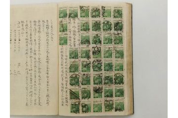 戦前　切手・エンタイヤ(使用済み切手、消印、満州国、日本郵便趣味協會、改正 日本記念切手目録、城、寺社仏閣、東郷平八郎、乃木希典)(R-079433)
