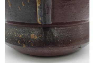 桃山時代　古備前　侘び寂びを感じる水指(水差、雲屯、水器、茶器、茶道具、茶陶、共箱付き)(R-079435)
