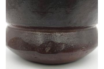 桃山時代　古備前　侘び寂びを感じる水指(水差、雲屯、水器、茶器、茶道具、茶陶、共箱付き)(R-079435)