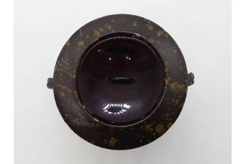 桃山時代　古備前　侘び寂びを感じる水指(水差、雲屯、水器、茶器、茶道具、茶陶、共箱付き)(R-079435)