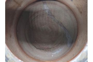 桃山時代　古備前　侘び寂びを感じる水指(水差、雲屯、水器、茶器、茶道具、茶陶、共箱付き)(R-079435)