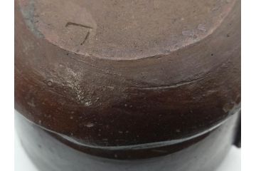 桃山時代　古備前　侘び寂びを感じる水指(水差、雲屯、水器、茶器、茶道具、茶陶、共箱付き)(R-079435)