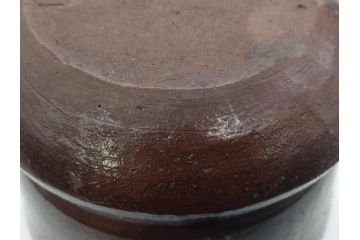 桃山時代　古備前　侘び寂びを感じる水指(水差、雲屯、水器、茶器、茶道具、茶陶、共箱付き)(R-079435)