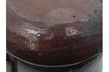 桃山時代　古備前　侘び寂びを感じる水指(水差、雲屯、水器、茶器、茶道具、茶陶、共箱付き)(R-079435)