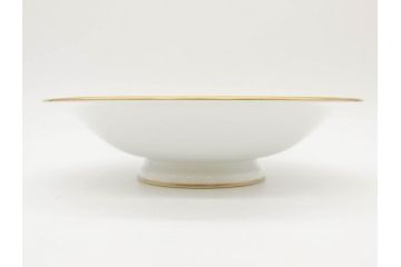 大倉陶園(OKURA、OAC)　 金蝕バラ　気品漂うボウル(手描き、ディッシュ、ローズ、バラ、深皿、大皿、フルーツ皿、コンポート、菓子鉢、洋食器)(R-079436)