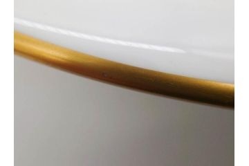 大倉陶園(OKURA、OAC)　 金蝕バラ　気品漂うボウル(手描き、ディッシュ、ローズ、バラ、深皿、大皿、フルーツ皿、コンポート、菓子鉢、洋食器)(R-079436)