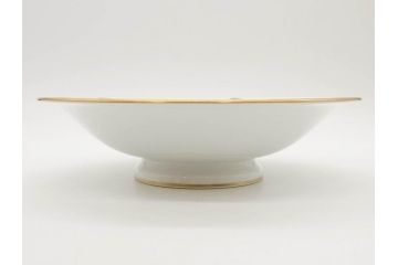 大倉陶園(OKURA、OAC)　 金蝕バラ　気品漂うボウル(手描き、ディッシュ、ローズ、バラ、深皿、大皿、フルーツ皿、コンポート、菓子鉢、洋食器)(R-079436)