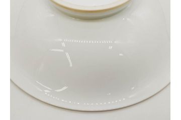 大倉陶園(OKURA、OAC)　 金蝕バラ　気品漂うボウル(手描き、ディッシュ、ローズ、バラ、深皿、大皿、フルーツ皿、コンポート、菓子鉢、洋食器)(R-079436)