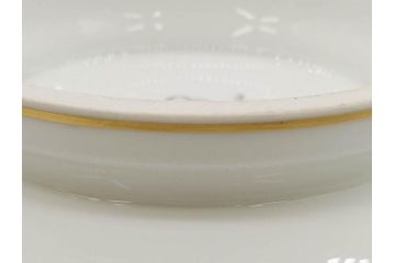 大倉陶園(OKURA、OAC)　 金蝕バラ　気品漂うボウル(手描き、ディッシュ、ローズ、バラ、深皿、大皿、フルーツ皿、コンポート、菓子鉢、洋食器)(R-079436)
