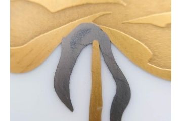 大倉陶園(OKURA、OAC)　 金蝕バラ　気品漂うボウル(手描き、ディッシュ、ローズ、バラ、深皿、大皿、フルーツ皿、コンポート、菓子鉢、洋食器)(R-079436)