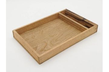 希少　江戸〜明治期　和の雰囲気漂う線香時計(黒柿、孔雀杢、香道具、木製、里春、秀勇、升沼?、市菊、ひなつる、線香付き、木札付き)(R-079437)