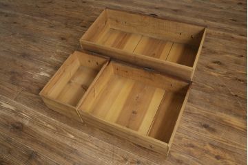 和製アンティーク　前面欅(ケヤキ)材　使い込まれた風合いが味わい深い仙台姫箪笥(仙台箪笥、小箪笥、和たんす、衣装タンス、収納箪笥、整理箪笥、時代箪笥、引き出し)(R-079443)